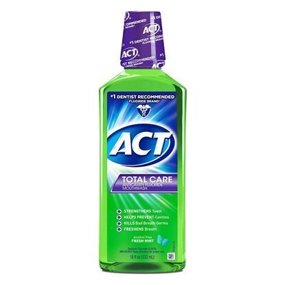 ACT Total Care Oral Rinse,  Alcohol Free,  Fresh Mint   18 ounce