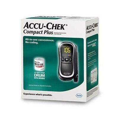 Blood Glucose Meter, ACCU-CHEK® Compact Plus, Each