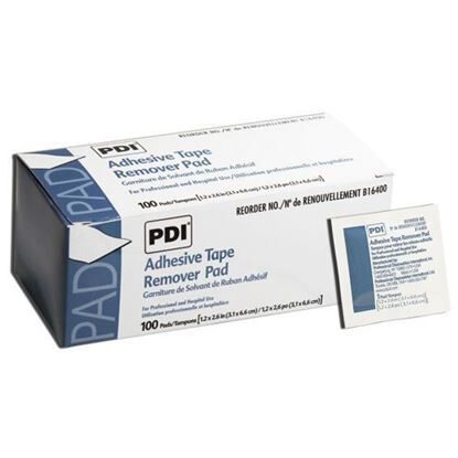 Tape, Adhesive Remover Pads, 1 1/4 x 2 3/4", 100/Box