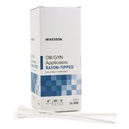 Applicator, Ob/Gyn, 8", Large-Tip, Rayon, 50/Box