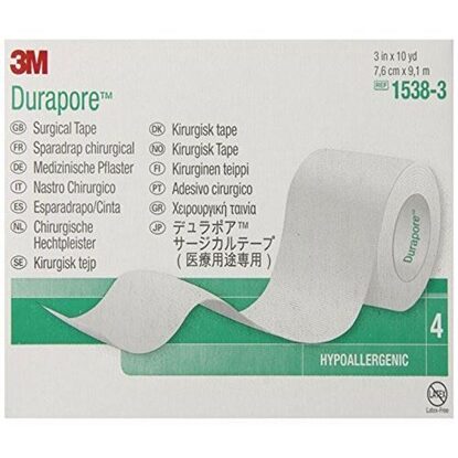 Durapore Cloth Surgical Tape 3" x 10 Yards, 4/Box