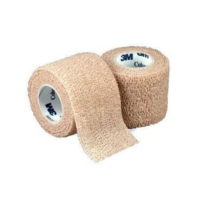 Bandage, Coban™ 1" x 5 yards, Self-Adherent, Tan, 5 rolls/Package