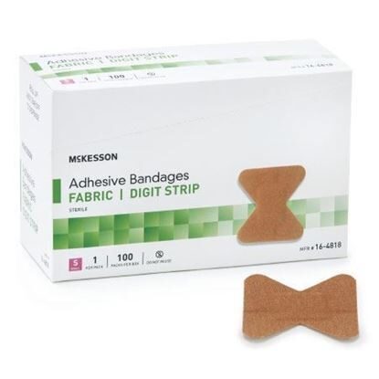 Bandage, Fingertip, 1 1/2"x3", Flexible Fabric, Sterile, 100/Box