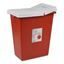 Sharps Collector 30 Gallon Red wWhite Gasketed Hinged Lid 3CASE