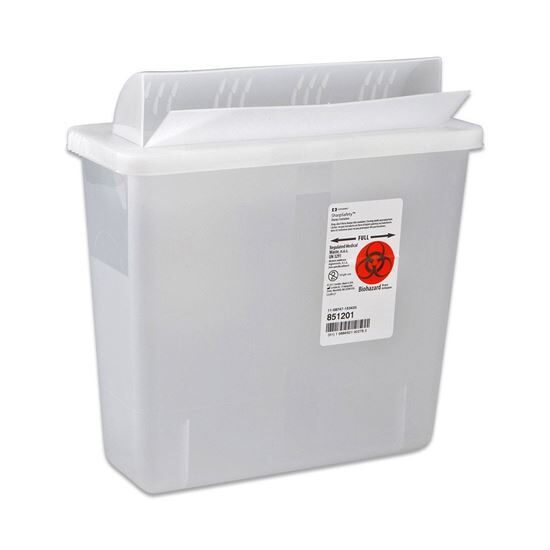 Sharps Collector    5 Quart InRoom MailBoxStyle Lid InRoom Each