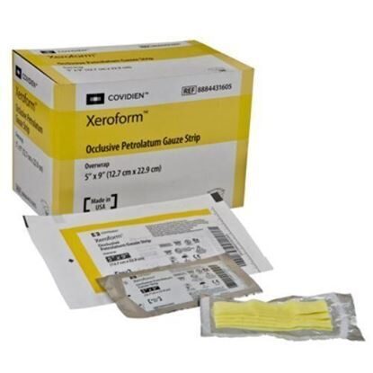 Dressing, Petrolatum and Bismuth Tribromophenate, 1" x 8", Sterile, Xeroform™,  Each