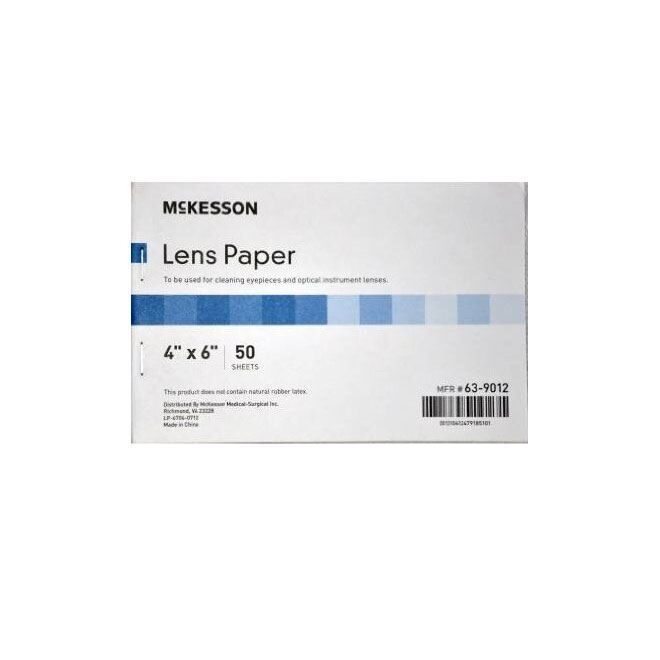 Lens Paper, Microscope, 4 x 6, 50 Sheets/pack, 12 packs/Box