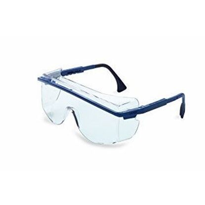 Eyewear, Protective, Blue Frame, Clear Lens, Cushioned Temple Style, Uvextreme® Anti-Fog Coating, Astro OTG® 3001, Each