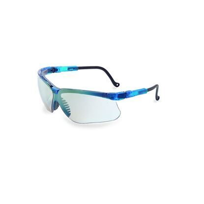 Eyewear, Protective, Vapor Blue Frame, SCT® Reflect 50 Mirror Lens, Wraparound Style, Ultra-dura® Hard Coat Coating, Gen