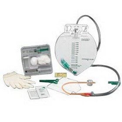 Catheter, Foley, Kit, 5cc, 14 French, Sterile, with Syringe/Lubricant, Bard® Lubricath®, Latex Hydrogel coated Each