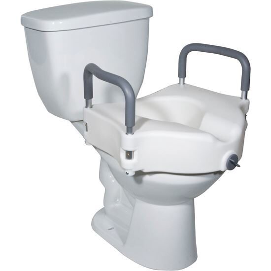 Toilet Seat Elevated wArms  2 in 1 Locking  Each
