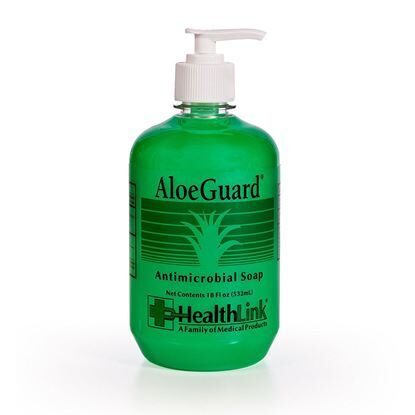 AloeGuard Antimicrobial Soap, PCMX w/Aloe Vera, 18oz Pump Bottle