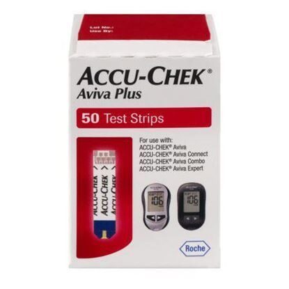 Test Strips, Accu-Chek® Aviva Plus Blood Glucose, 50/Box