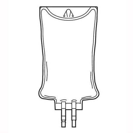 Container Empty IV Bag INTRAVIA PVC Ports NonDEHP 150mL 48Case