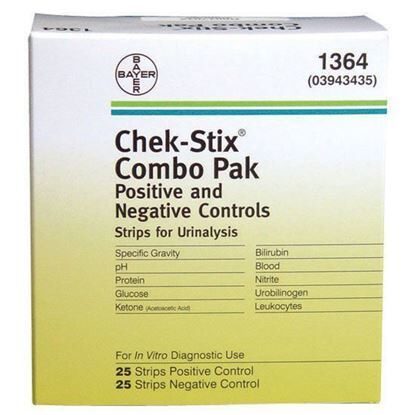 Chek-Stix Combo Pack Strips, 25 Positive/25 Negative, 50/Package
