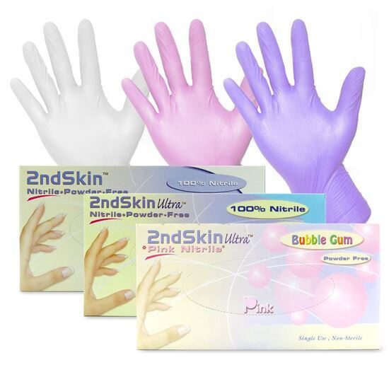 Gloves Nitrile Synthetic PowderFree LatexFree 2nd Skin 100Box