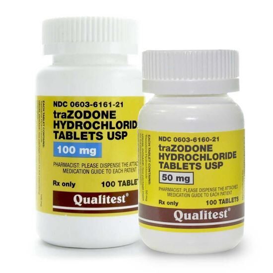 Trazodone HCl 100 TabletsBottle