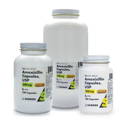 Amoxicillin CapsulesBottle