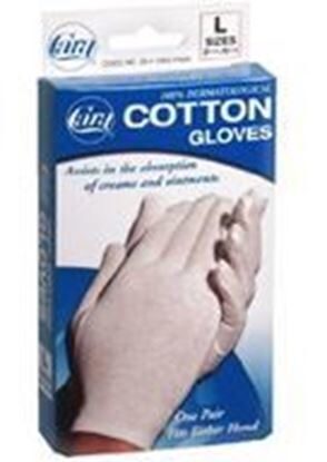 Glove Liner, Cotton, Large (8.5-9), White, 48/Box