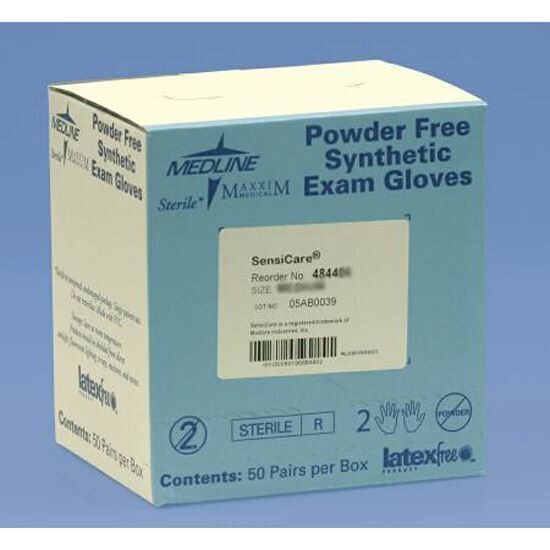 Exam Gloves Vinyl Sterile Powderless Cream Smooth Triflex 100Box