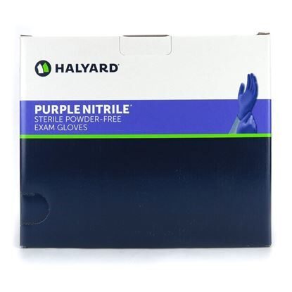 Gloves, Nitrile, Sterile, Powder-free, Purple, Suitable for Chemo, 50 Pairs/Box