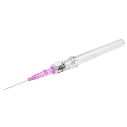 Insyte™ Autoguard™ Peripheral IV Catheter, 20G x 1" Pink Straight Hub, With Push-button Shielding, 50/Box