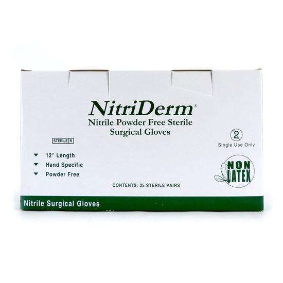 Gloves Surgeon Sterile Nitrile Nitriderm Powderfree Hand Specific Box