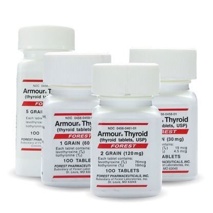 Thyroid, Armour®, 100 Tablets/Bottle