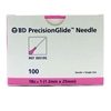 Needle 18G x  1 Disposable Regular Bevel Sterile BD100Box