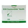 Needle 21G x  1 Disposable Regular Bevel Sterile BD 100Box