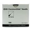 Needle 22G x 1 12 Disposable Regular Bevel Sterile BD 100Box