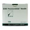 Needle 23G x 1 12 Disposable Regular Bevel Sterile BD 100Box