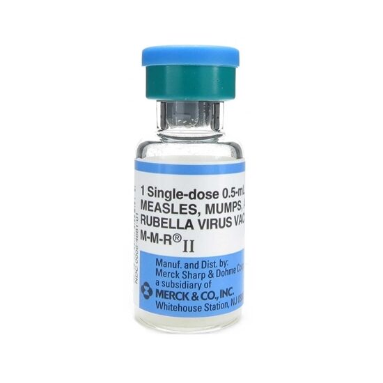 Vaccine MMRMeaslesMumpsRubella SDV Vial  1 vial MMR powder 1 vial Diluent