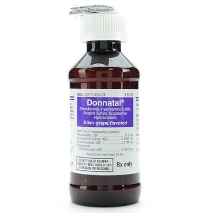 Donnatal® Elixer (Phenorbarbital, USP), 16.2mg/5mL, Grape, 4 Ounce Bottle