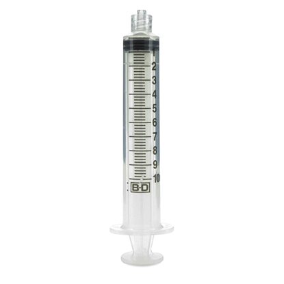 BD Luer-Lok™ Syringe with Luer Lock Tip 10 cc, 200/Box