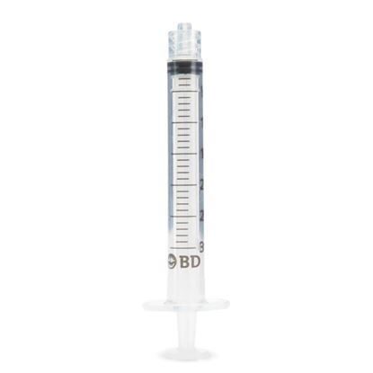 3cc Syringe, Luer Lock, No Needle, Sterile, BD Luer-Lok™, 200/Box
