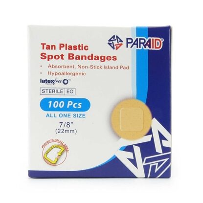 First Aid™ Adhesive Spot Bandage 7/8" Round, 100/Box