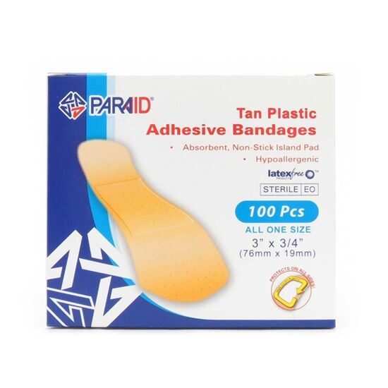Bandage Strip Sheer  Latex Free 34 x 3 100Box