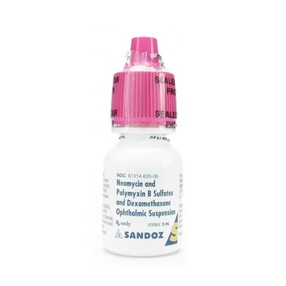 Neomycin and Polymyxin B Sulfates and Dexamethasone Ophthalmic Suspension 5 mL