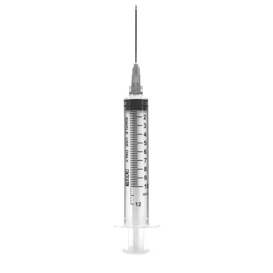 10cc12cc Syringe 22G x 1 12 Luer Lock Exel 100Box