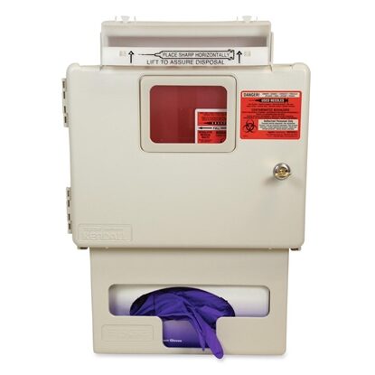 In-Room™ Sharps Container Cabinet 5 Quart, Comes With Glove Dispenser And Sharpstar Container, Each