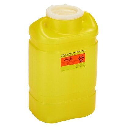 BD® Chemotherapy Sharps Collector 5 Gallon, Hinged Cap Locking Lid, Each