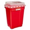 Sharps Collector 19 Gallon Red with Slide Top  5Case