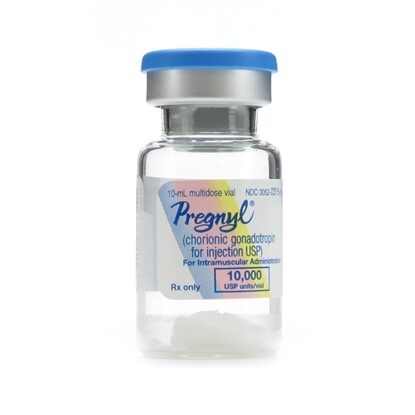 Pregnyl Human Chorionic Gonadotropin, Powder with Diluent, 10,000 units/Vial, MDV, 10mL Vial