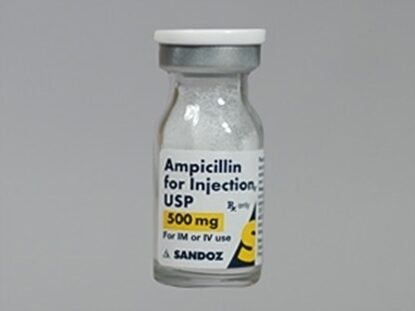 Ampicillin Sodium Powder, 500mg/Vial, SDV, 10 Vials/Tray