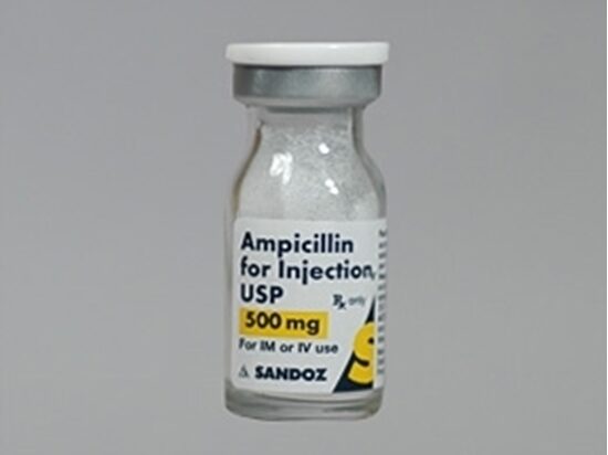 Ampicillin Sodium Powder 500mgVial SDV 10 VialsTray