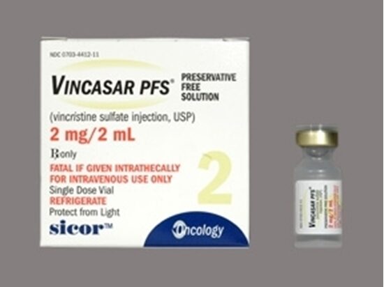 Vincasar Vincristine Sulfate 1mgmL Refrigerated SDV 2mL Vial