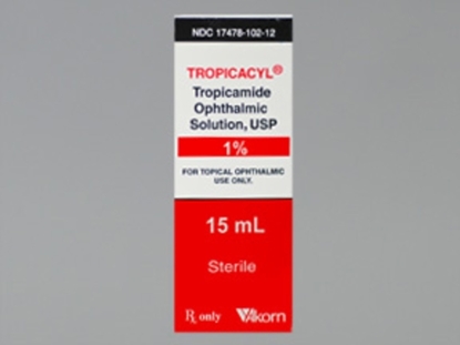 Tropicacyl Tropicamide 1% Opthalmic Solution 15 mL