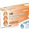 Povidone Iodine Prep Pads Medium 100Box