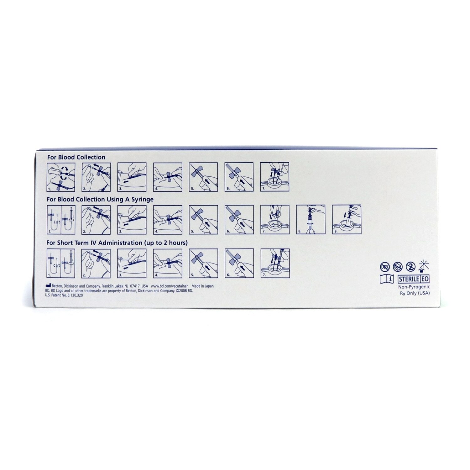 BD Vacutainer® Safety-Lok™ Blood Collection Set, 21/23/25G Winged, 12 ...